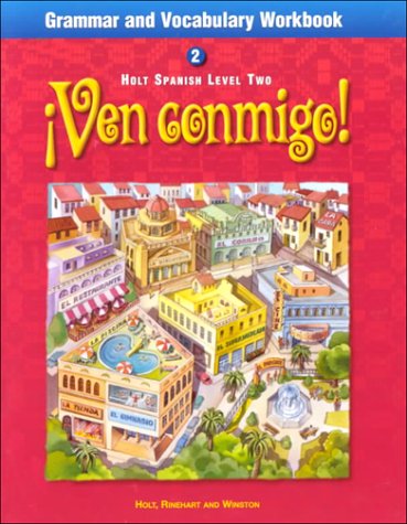 Imagen de archivo de Ven Conmigo Grammar and Vocabulary: Level 2 (Holt Spanish: Level 2) a la venta por Ergodebooks