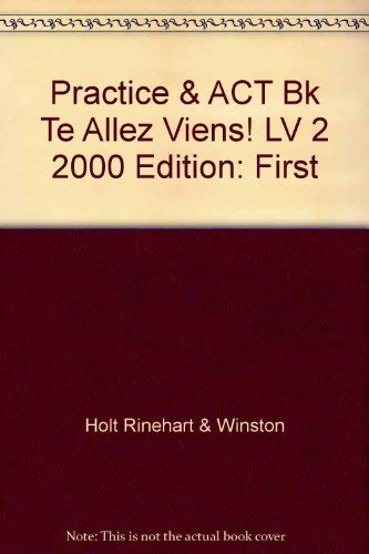 Beispielbild fr Holt French Level Two, Allez, Viens! Practice and Activity Book, Teacher's Edition with Overprinted Answers zum Verkauf von Wonder Book