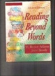 Reading Beyond Words (9780030527692) by [???]