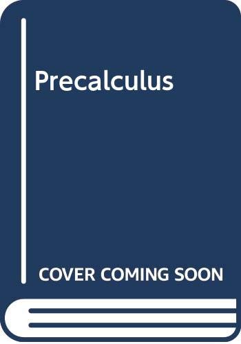 Beispielbild fr Student Solutions Manual for Precalculus Mathematics -- Third Edition zum Verkauf von gigabooks