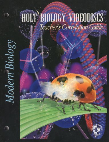 9780030530036: Holt Biology Videodiscs Teacher's Correlation Guide to Modern Biology