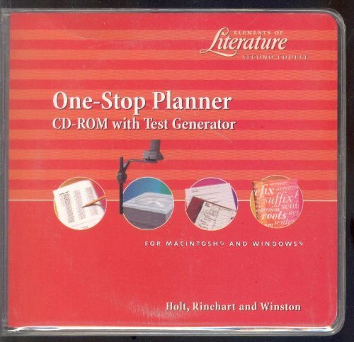 9780030530777: One Stop Planner (Elements of Literature: Second Course)