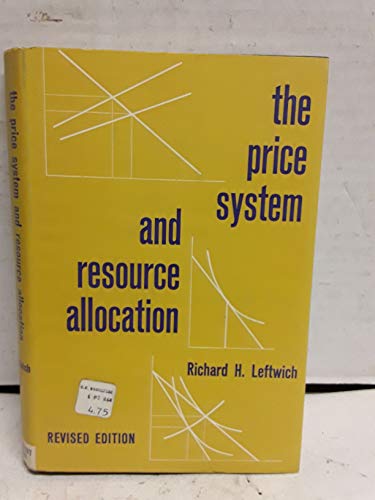 Beispielbild fr The Price System and Resource Allocation zum Verkauf von Better World Books