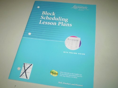 Stock image for ELEMENTS OF LITERATURE INTRODUCTORY COURSE, BLOCK SCHEDULING LESSON PLANS for sale by mixedbag