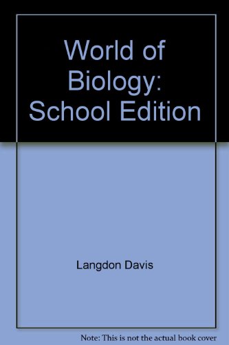 Stock image for World of Biology: School Edition for sale by HPB-Red