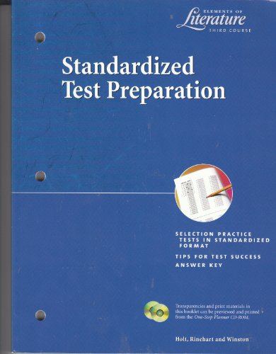 Imagen de archivo de Standardized Test Preparation for Elements of Literature, 3rd Course a la venta por Iridium_Books