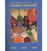 Stock image for Experiments in General Chemistry for sale by Anderson Book