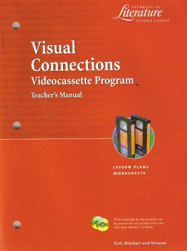 Beispielbild fr Visual Connections: Videocassette Program (Lesson Plans, Worksheets) (Teacher's Edition) (Elements of Literature, Second Course) zum Verkauf von Nationwide_Text