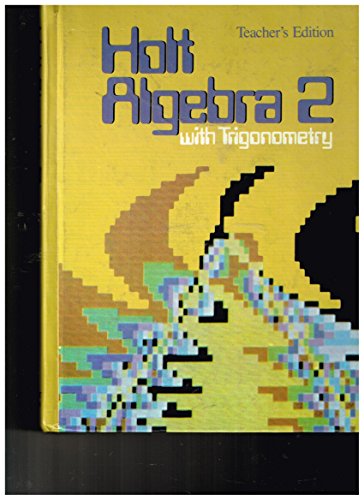 Imagen de archivo de Holt Algebra 2 With Trigonometry a la venta por Better World Books