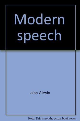 Beispielbild fr Modern Speech, Revised Edition zum Verkauf von SUNSET BOOKS