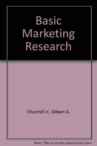 Stock image for Basic Marketing Research for sale by P.C. Schmidt, Bookseller