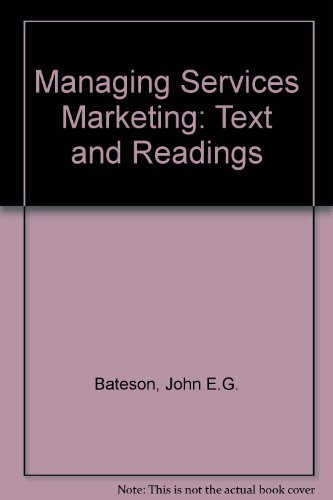 Imagen de archivo de Managing Services Marketing: Text and Readings 2nd edition. a la venta por Brentwood Books