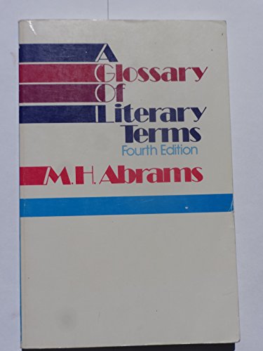 Beispielbild fr A Glossary of Literary Terms zum Verkauf von Better World Books: West