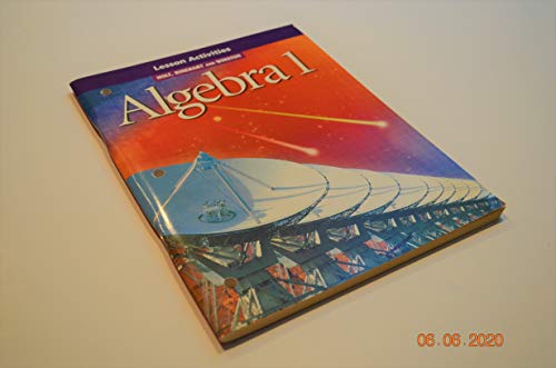 Beispielbild fr Holt Algebra 1: Lesson Activities zum Verkauf von Better World Books