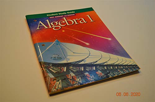 Stock image for Holt, Rinehart and Winston Algebra 1: Student Study Guide for sale by The Book Cellar, LLC