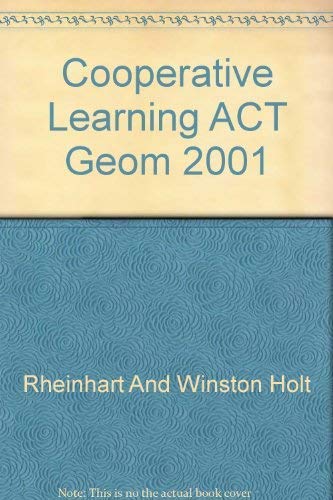 Stock image for Holt, Rinehart and Winston Geometry Cooperative Learning Activities for sale by Old Friends Books