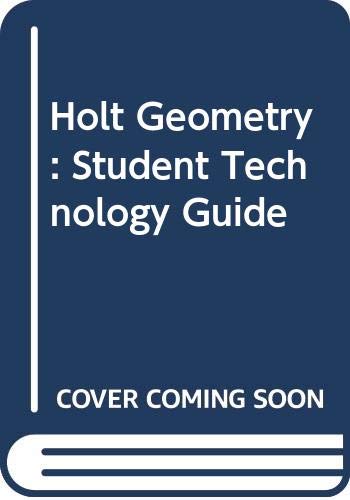 Beispielbild fr Holt, Rinehart and Winston Geometry Student Technology Guide zum Verkauf von Old Friends Books