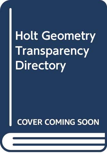 Stock image for Holt Geometry (2004) Transparency Directory [Paperback] by for sale by Nationwide_Text