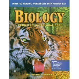 9780030543616: Biology: Principles and Explorations (Directed Reading Worksheets with Answer Key)