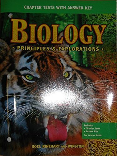 Biology Principles & Explorations: Test Preparation with Answer Key (9780030543623) by Holt, Rinehart, And Winston, Inc.