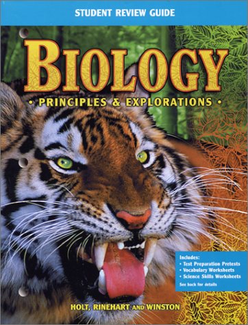 9780030543661: Biology: Principles and Explorations Student review Guide (Workbook)