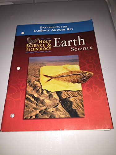 9780030544118: Holt Earth Science: Data Sheets for Lab Book Answer Key