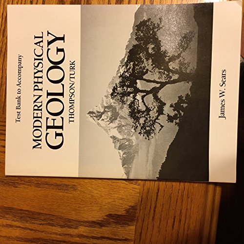 9780030546976: Modern Physical Geology, Testbank