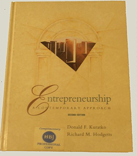 Beispielbild fr Entrepreneurship: A Contemporary Approach (Dryden Press Series in Marketing) zum Verkauf von BooksRun