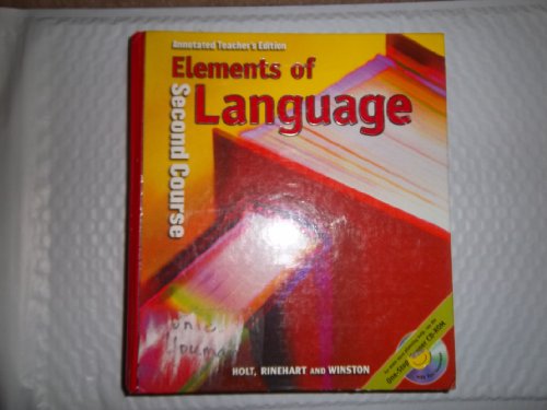 Elements of Language: Second Course, Annotated Teacher's Edition (9780030547973) by Odell; Vacca; Hobbs