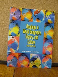 Stock image for Reading in World Geography, History, and Culture (Holt People Places and Change) for sale by Wonder Book