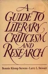 Guide to Literary Criticism & Research 2nd Edition