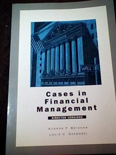 Imagen de archivo de Cases in Financial Management : Directed Versions a la venta por Better World Books: West
