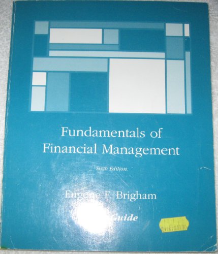 Beispielbild fr Fundamentals of Financial Management (Workbook) zum Verkauf von Wonder Book