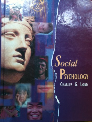 Beispielbild fr Social Psychology zum Verkauf von Better World Books