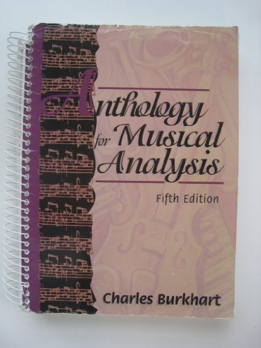 Stock image for Anthology for Musical Analysis for sale by HPB-Ruby