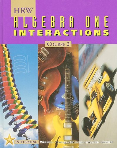 Stock image for Holt Mathematics: Student Edition Algebra One Interactions Course 2 2001 for sale by HPB-Red