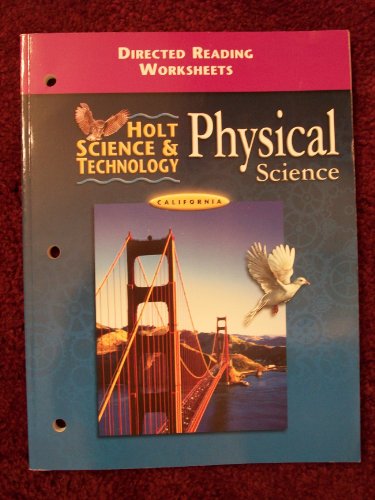 Imagen de archivo de Holt Science and Technology, California Directed Reading Worksheets: Physical Science a la venta por Irish Booksellers