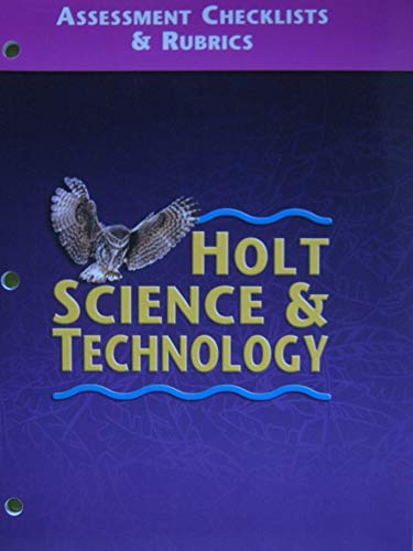 Imagen de archivo de Holt Science and Technology Assessment Checklist and Rubrics a la venta por Better World Books: West