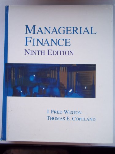 Beispielbild fr Managerial Finance, Ninth Edition zum Verkauf von Irish Booksellers