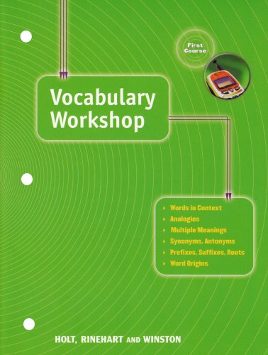 Imagen de archivo de Elements of Language: Vocabulary Workshop Grade 7 First Course a la venta por SecondSale