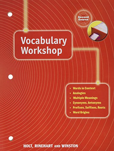 Beispielbild fr Vocabulary Workshop: Second Course, Grade 8 zum Verkauf von Walker Bookstore (Mark My Words LLC)