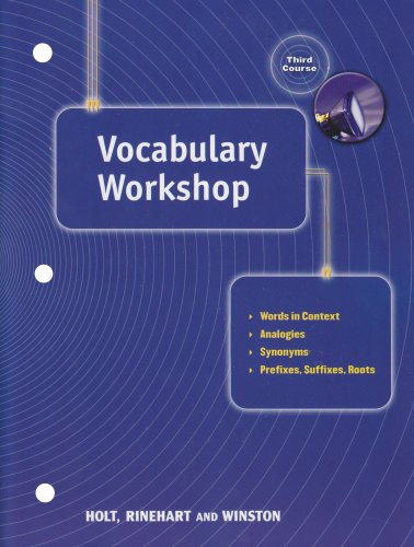 Stock image for Vocabulary Workshop (Elements of Language, Grade 9, 3rd Course) for sale by HPB-Ruby