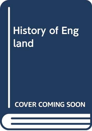 Imagen de archivo de History of England a la venta por Better World Books: West