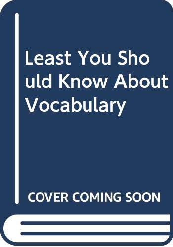 Stock image for Least You Should Know About Vocabulary for sale by Wonder Book