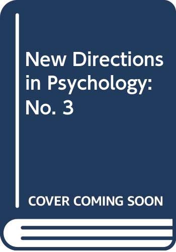 Stock image for New Directions in Psychology 3 for sale by BookDepart