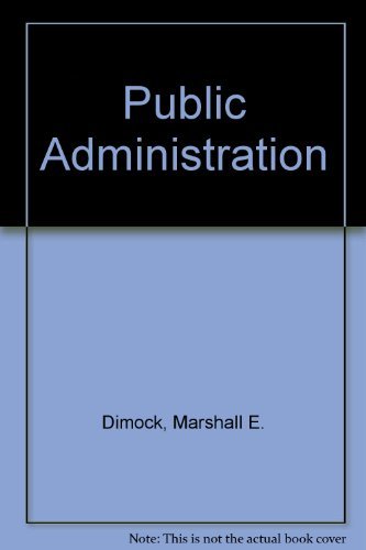 Stock image for Public Administration for sale by Better World Books