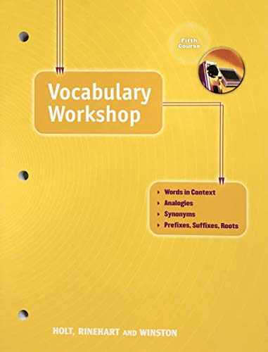 Imagen de archivo de Holt Elements of Language: Vocabulary Workshop, Fifth Course a la venta por Goodwill