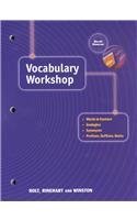 Imagen de archivo de Vocabulary Workshop: Sixth Course (Elements of Language) a la venta por Hawking Books