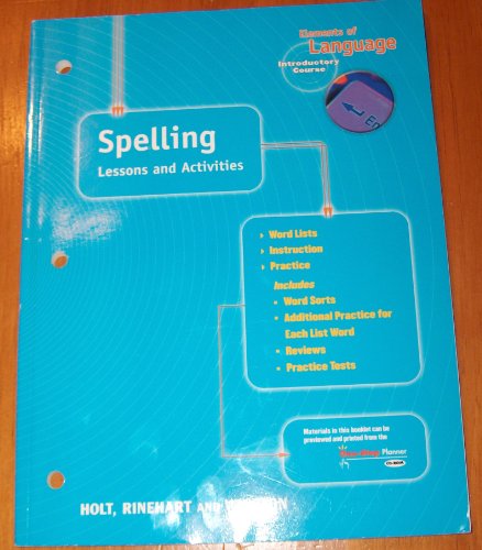 Imagen de archivo de Elements of Language : Spelling - Grade 6 a la venta por Better World Books