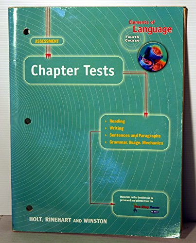 9780030563829: Ch Tests Eolang 2001 G 10
